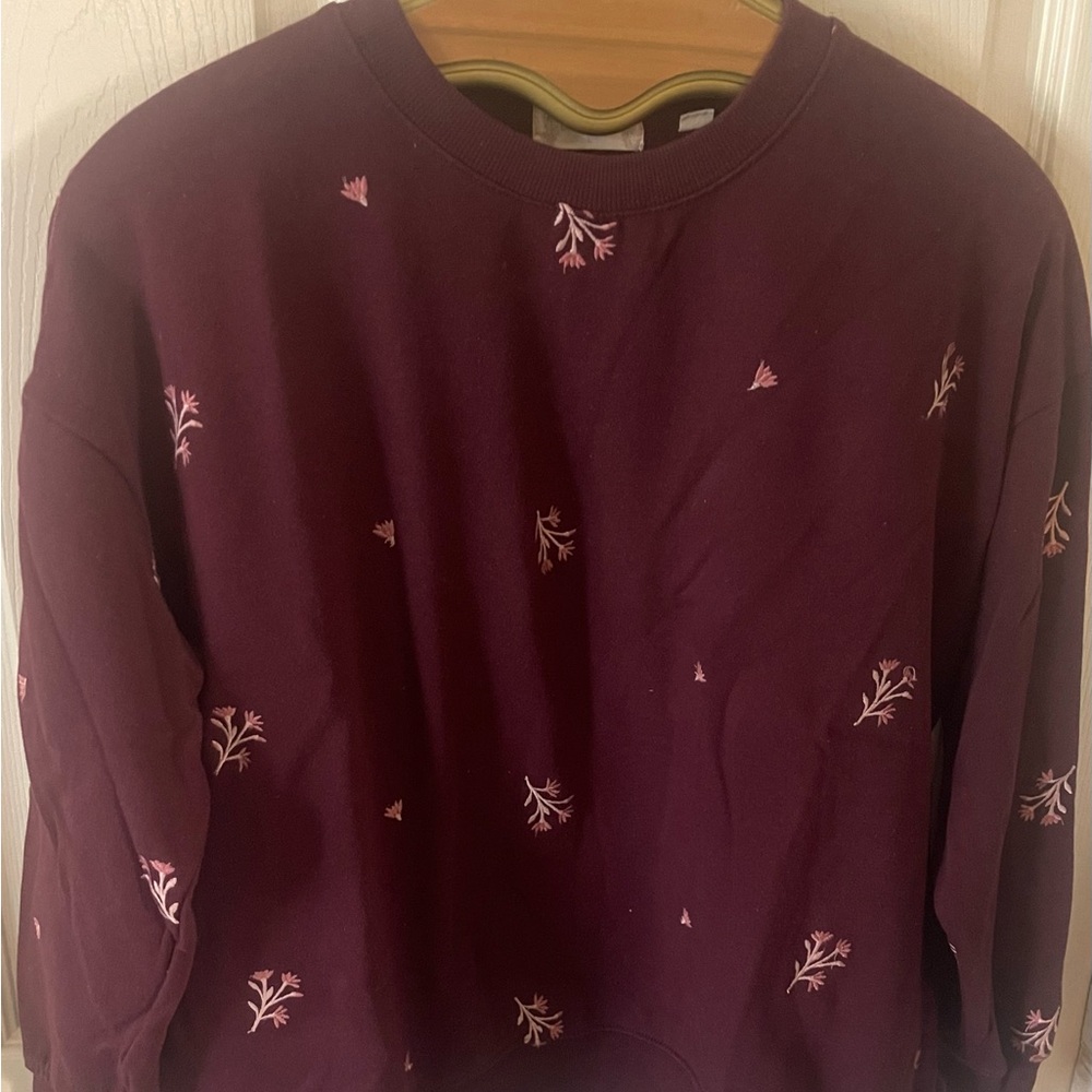 Altar'd State Purple Crew Neck Sweater